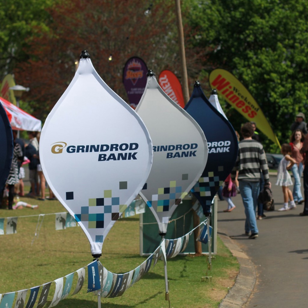 Branded Lantern at outdoor event